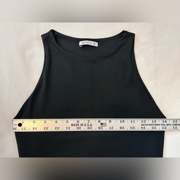 ReoRia High Neck Bodysuit Womens Small Built in Bra Lining NWOT Soft - Picture 6 of 6